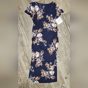 Isabel Maternity Navy Blue Dress